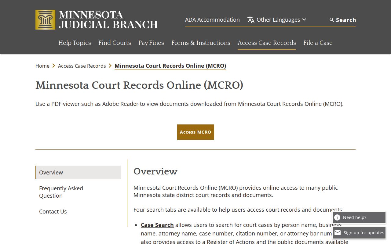 Lyon County outstanding warrants access page explaining the active warrant flag